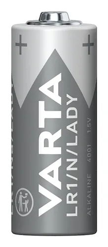 Varta Batterie LR1 / N / LADY , 1 Stück - Gewicht: 10 g - Verpackungseinheit: 1 Stück - Chemisches System: Alkali Mangan - Batterietyp Bauform: LR1 / N / Lady / 4001 / 810 / E90 / 910A / KN / UM5 / L1129 - Anwendung: Spezialbatterien - Spannung: 1.5 V