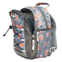 Funki Little Fox backpack School backpack Grey, Orange