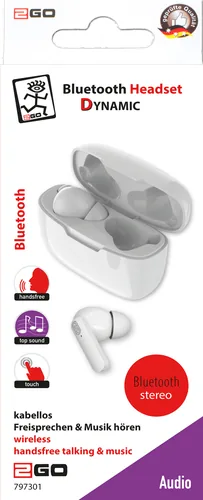 2GO Bluetooth Headset TWS Dynamic - weiß