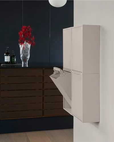 ReCollector Recyclingbehälter 12 l, Silver Cloud Grey - Anzahl Behälter: 1 - Fassungsvermögen: 12 l