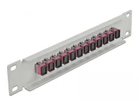 Delock 10? LWL Patchpanel 12 Port SC Simplex violett 1 HE grau