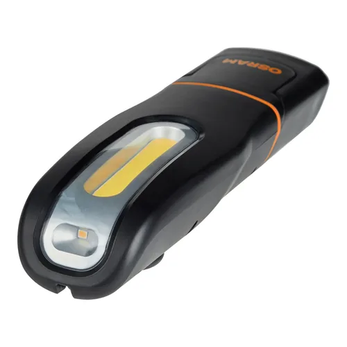 OSRAM LEDinspect MINI250, 6000 K, Schwarz/Orange - Leuchten Kategorie: Handleuchte - Anwendungsbereich: Inspektion - Leuchtmittel mitgeliefert: Ja - Zusätzliche Ausstattung: Keine - Leuchtmittel: LED - Schutzklasse: IK07