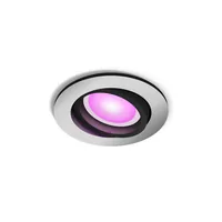 Philips Hue White & Color Ambiance Centura Einbauspot Rund Aluminium - Lampensockel: GU10 - Farbtemperatur Kelvin: 2000 bis 6500 K - Aussenanwendung: Nein - Gesamtleistung: 4.2 W - Leuchten Kategorie: Spot - Lichtfarbe: Mehrfarbig