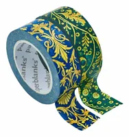 Paperblanks Washi Tape Seidenhimmel 2-er Set - Detailfarbe: Blau - Grün - Länge: 10 m - Set: Ja - Breite: 15 mm