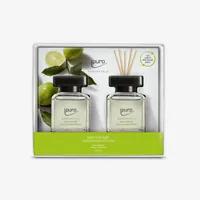 ipuro Duftstäbchen Lime Light 2 x 50 ml Set 100 ml - Volumen: 100 ml - Duft: Bergamotte - Verbene - Litsea Cubeba - Orange - Vanille - Zitrone - Jasmin - Maiglöckchen - Kümmel - Geranie