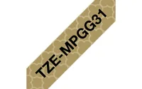 Brother TZE-MPGG31 label-making tape Black on gold