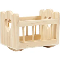 Creativ Company Holzartikel Wiege 8 x 5.5 cm 1 Stück - Breite: 8.5 cm - Höhe: 8 cm - Länge: 8 cm - Produkttyp: Wiege