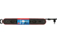 Max Hauri Steckdosenleiste Design Line 5x T13 USB A+C rot - Einsatzgebiet: Indoor - Detailfarbe: Rot - Schwarz - Kinderschutz: Nein - Steckertyp Ausgang: T13 - USB-C Stecker - USB-A Buchse - Schalter: Ja - Steckdosenanzahl: 5