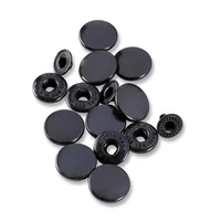 Prym Druckknöpfe Anorak Brüniert, 15 mm - Detailfarbe: Schwarz