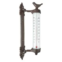 Esschert Design Thermometer Vogel 1 Stück - Detailfarbe: Braun - Anwendungsbereich: Garten - Typ: Thermometer
