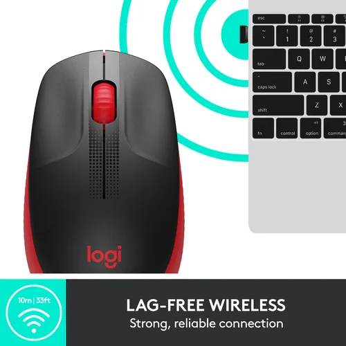 Logitech M190 optisch wireless Red