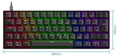 Speedlink ATMOS RGB Mechanical 60 Gaming Keyboard brown sw