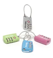 MASTER LOCK 30mm wide set-your-own combination tsa-accepted luggage padlock with flexible shackle, assorted colours