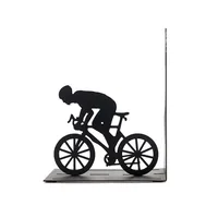 Trendform Buchstütze Cyclist, Metall, Schwarz - Detailfarbe: Schwarz