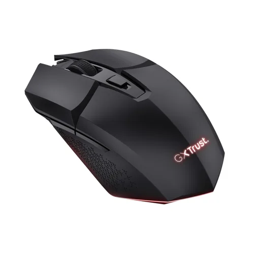 Trust Gaming-Maus GXT110 Felox Schwarz - Maus Features: Umschaltbare DPI-Auflösung - Daumentaste - Beleuchtung - Scrollrad - Bedienungsseite: Universal - Detailfarbe: Schwarz - Gewicht: 92 g - Verbindungsart: Kabellos - Schnittstelle: USB-A