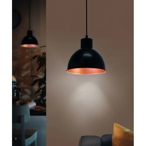 EGLO Leuchten Pendelleuchte TRURO 1 1x E27 Schwarz - Betriebsart: Netzbetrieb - Lampensockel: E27 - Smart Home: Nicht kompatibel - Farbtemperatur Kelvin: Je nach Leuchtmittel - Anwendungsbereich: Indoor - Gesamtleistung: 60 W
