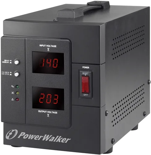 PowerWalker AVR 2000/SIV voltage regulator 2 AC outlet(s) 230 V Black