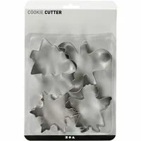 Creativ Company Guetzli-Ausstecher 8 cm 4 Stück - Materialtyp: Metall - Material: Metall - Backform Typ: Guetzli-Ausstecher - Verpackungseinheit: 1 Stück - Detailfarbe: Silber