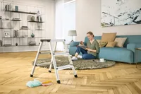 Hailo D60 step stool Aluminium