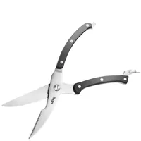 GEFU 12620 kitchen scissors 253 mm Black, Stainless steel Poultry