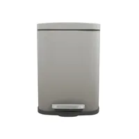 spirella Treteimer Poubelle Akira Matt 30 l, Taupe - Fassungsvermögen: 30 l - Anzahl Behälter: 1 - Detailfarbe: Taupe - Form: Eckig - Material: Stahl