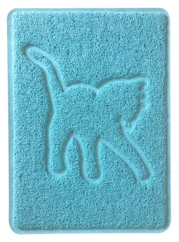 SwissPet Vorleger Avalon, 34.5 x 47.5 cm, Hellblau - Breite: 34.5 cm - Tiefe: 47.5 cm - Detailfarbe: Hellblau - Produkttyp: Unterlagen - Vorleger - Tierart: Katze