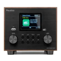 Audizio DAB+ Radio Vieste Schwarz/Braun - Widerstandsfähigkeit: Keine Angabe - Radio Tuner: DAB+ - FM - Stromversorgung: Netzbetrieb - Detailfarbe: Braun - Schwarz - Streaming Formate: Keine - Ausstattung: Display - Fernbedienung - Schlummerfunktion - Sen