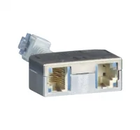 METZ CONNECT Cable sharing Adapter pnp 2 - Ethernet/Telefon, Set mit 2 Stück