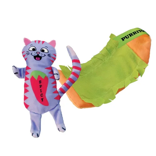 Kong Katzen-Spielzeug Pull-A-Partz Purrito - Produkttyp: Plüsch-/Stofftier - Eigenschaften: Keine spezielle Eigenschaft - Tierart: Katze