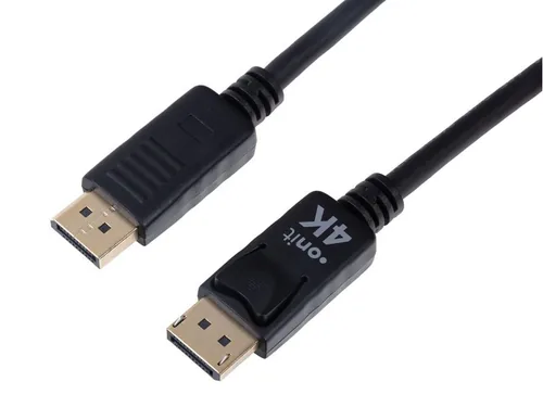 onit Kabel Basic DisplayPort - DisplayPort, 4K/60Hz, 2 m - Kabeltyp: Anschlusskabel - Videoanschluss Seite A: DisplayPort - Videoanschluss Seite B: DisplayPort - Detailfarbe: Schwarz - HDMI Standard: Keine Angabe - Display Port Standard: 1.2