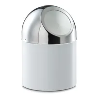 Zeller Present Tischeimer 2 l, Weiss - Fassungsvermögen: 2 l - Höhe: 18 cm - Anzahl Behälter: 1 - Detailfarbe: Weiss - Form: Rund - Material: Metall
