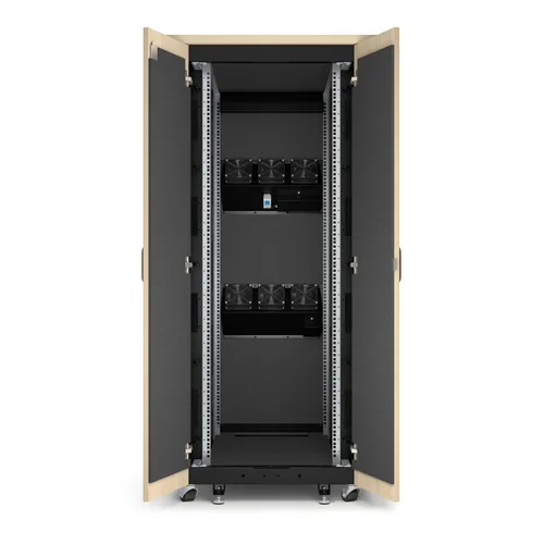 APC NETSHELTER SOUNDPROOF SERVER RACK 32U 230V 1666H X 750
