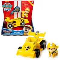 Paw Patrol - Ready, Race, Rescue, Rubbles Race & Go Deluxe Basis Fahrzeug, Spielfahrzeug