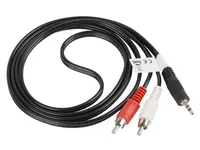 LANBERG Minijack 3.5mmM 3 PIN->2x RCACINCHM Kabel 1,5m