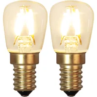 Star Trading LED Leuchtmittel E14 2 Pack 90 lm, 2100K, 1.3W, 230 V - Energieeffizienzklasse: G - Lampensockel: E14 - Protokoll: Ohne - Smart Home: Nicht kompatibel - Farbtemperatur Kelvin: 2100 K - Gesamtleistung: 1.3 W