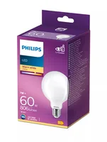 Philips Lampe LEDcla Globe 60W E27 G93 WW FR ND Warmweiss (WW) - Energieeffizienzklasse EnEV 2020: E - Lampensockel: E27 - Farbtemperatur Kelvin: 2700 K - Gesamtleistung: 7 W - Dimmbar: nicht dimmbar - Zusätzliche Ausstattung: EyeComfort