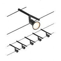 Paulmann CorDuo Seilsystem Salt Basisset GU5.3 max. 5 x 10 W - Lampensockel: GU5.3 - Smart Home: Ja - Lichtfarbe: Warmweiss - Lichtstärke: 0 lm - Dimmbar: nicht dimmbar - Anzahl Lampen: 5