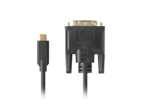 LANBERG USB-CM->DVI-D241M Kabel 3,0m schwarz