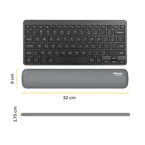 Fellowes Breyta grau Tastatur-Handgelenkauflage 32 cm