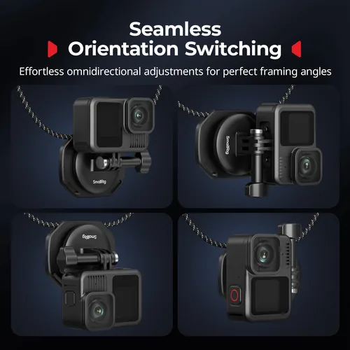 Smallrig Quick Release Nackenstütze für Action-Kameras - Detailfarbe: Schwarz