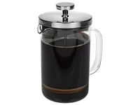 FURBER Kaffeebereiter 0.8 l, Schwarz/Transparent - Materialtyp: Glas - Material: Borosilikatglas - Zubereitungssystem: French Press - Detailfarbe: Transparent - Schwarz - Anzahl Tassen: 6 × - Fassungsvermögen: 0.8 l