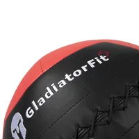 Gladiatorfit Medizinball Ultra-strapazierfähiger Wall Ball 2 kg - Gewicht: 2 kg - Farbe: Rot - Schwarz - Sportart: Fitness