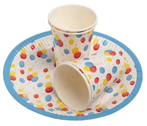 PRO nappe Einwegteller Geburtstag 10 Stück, Mehrfarbig - Produkttyp: Einwegteller - Materialtyp: Papier - Material: Karton - Detailfarbe: Mehrfarbig - Verpackungseinheit: 10 Stück