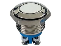 Velleman Drucktaster Edelstahl 19 mm, flach 48 V DC / 2 A - Bauteileart: Taster - Set: Nein - Anzahl Teile: 1 Stück