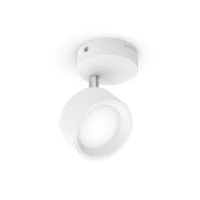 Philips Aufbauspot Bracia 1 x 5.5W 2700K Weiss - Leuchten Kategorie: Aufbauleuchte - Betriebsart: Netzbetrieb - Lampensockel: LED fest verbaut - Farbtemperatur Kelvin: 2700 K - Gesamtleistung: 5.5 W - Farbwiedergabeindex CRI: 80