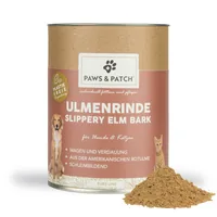 Paws & Patch Hunde-Nahrungsergänzung Ulmenrinde Pulver 110 g - Nahrungsergänzungstyp: Pulver - Tierbedürfnis: Verdauung - Magen & Darm - Zertifikate: Keine Zertifizierung - Packungsgrösse: 110 g - Produkttyp: Ergänzungsfutter - Cannabinoide: Keine