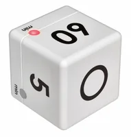 TFA Dostmann Küchentimer Cube Weiss - Funktionen: Countdowntimer - Weckalarm - Materialtyp: Kunststoff - Material: Kunststoff - Detailfarbe: Weiss - Displaytyp: LCD