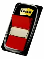 Post-It Index Flags, Medium, Red, 25.4 mm x 43.2 mm, 50 Flags/Dispenser, 1 Dispenser/Pack