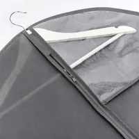 Zeller Present Kleiderschutzhülle Vlies, 58 x 118 cm, Grau - Breite: 58 cm - Vakuumierfähig: Nein - Höhe: 118 cm - Material: Kunststoff