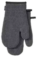 Ladelle Ofenhandschuh Eco Recycled 2 Stück, Anthrazit - Grösse: 18 x 33 cm - Detailfarbe: Anthrazit - Material: Polyester - Recycled Baumwolle - Anwendungsbereich: Küche
